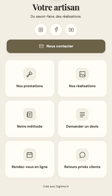 Démonstration artisan : prestations, réalisations, méthode et demande de devis