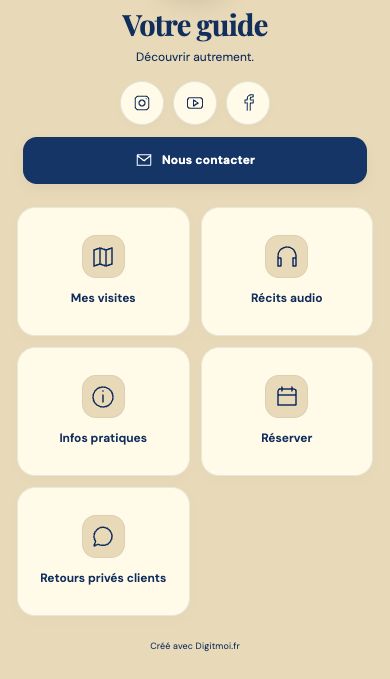 Extrait de la démonstration Digitmoi Guide touristique